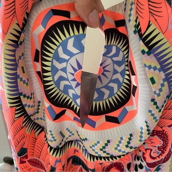 Mara Hoffman Orange Shift Dress in Jungle Trip Coral - Picture 11 of 16